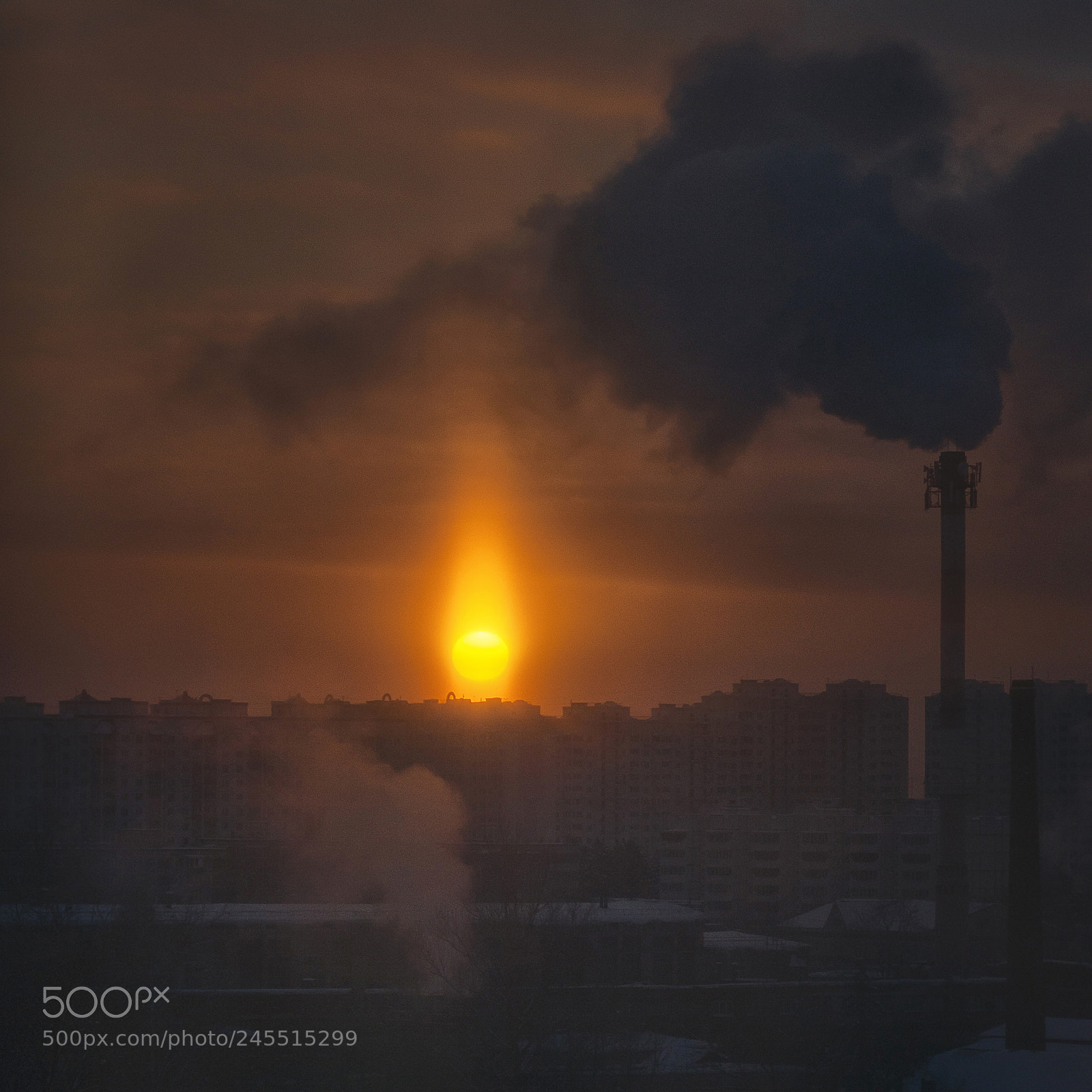 Sony SLT-A77 sample photo. Industrial dawn photography