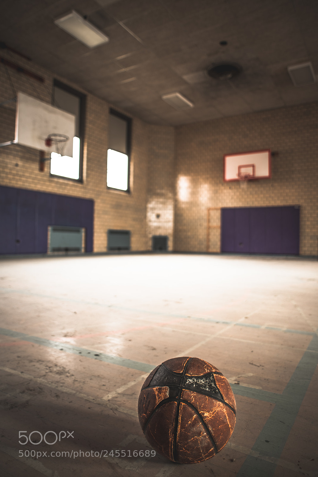 Nikon D600 sample photo. Vacant abandoned basketball courts photography