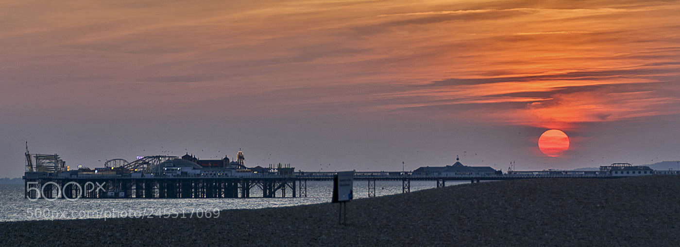 Nikon D7100 sample photo. Sunset over brighton pier photography