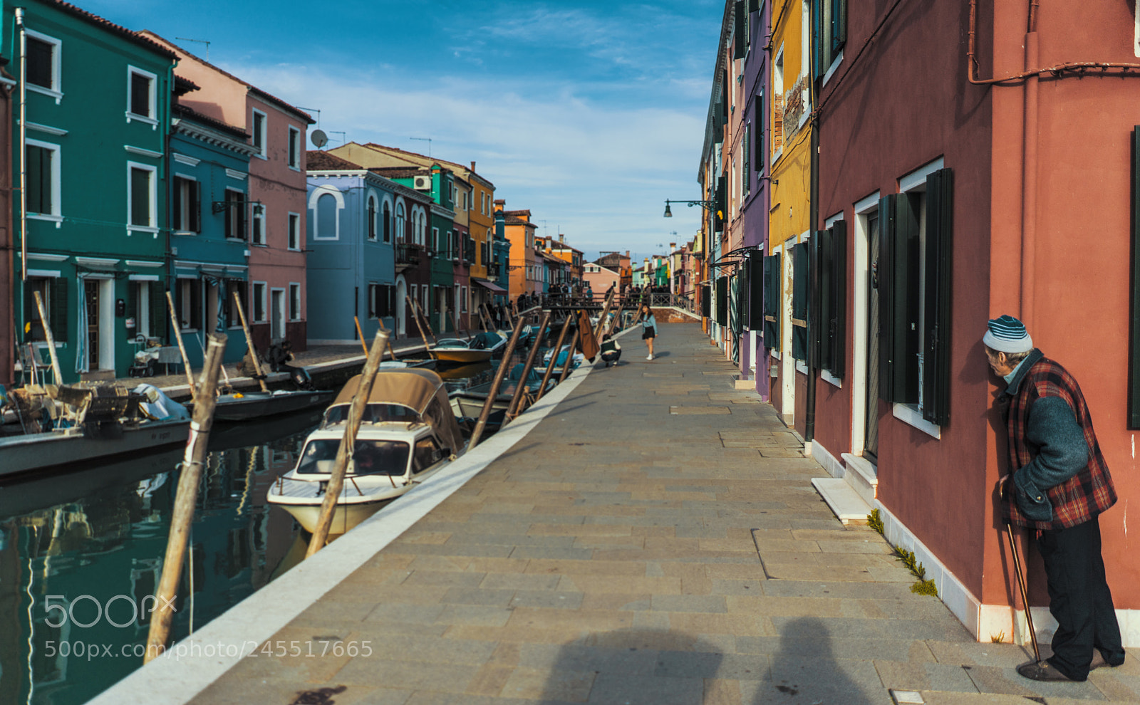 Sony a7 II sample photo. Old man in burano photography