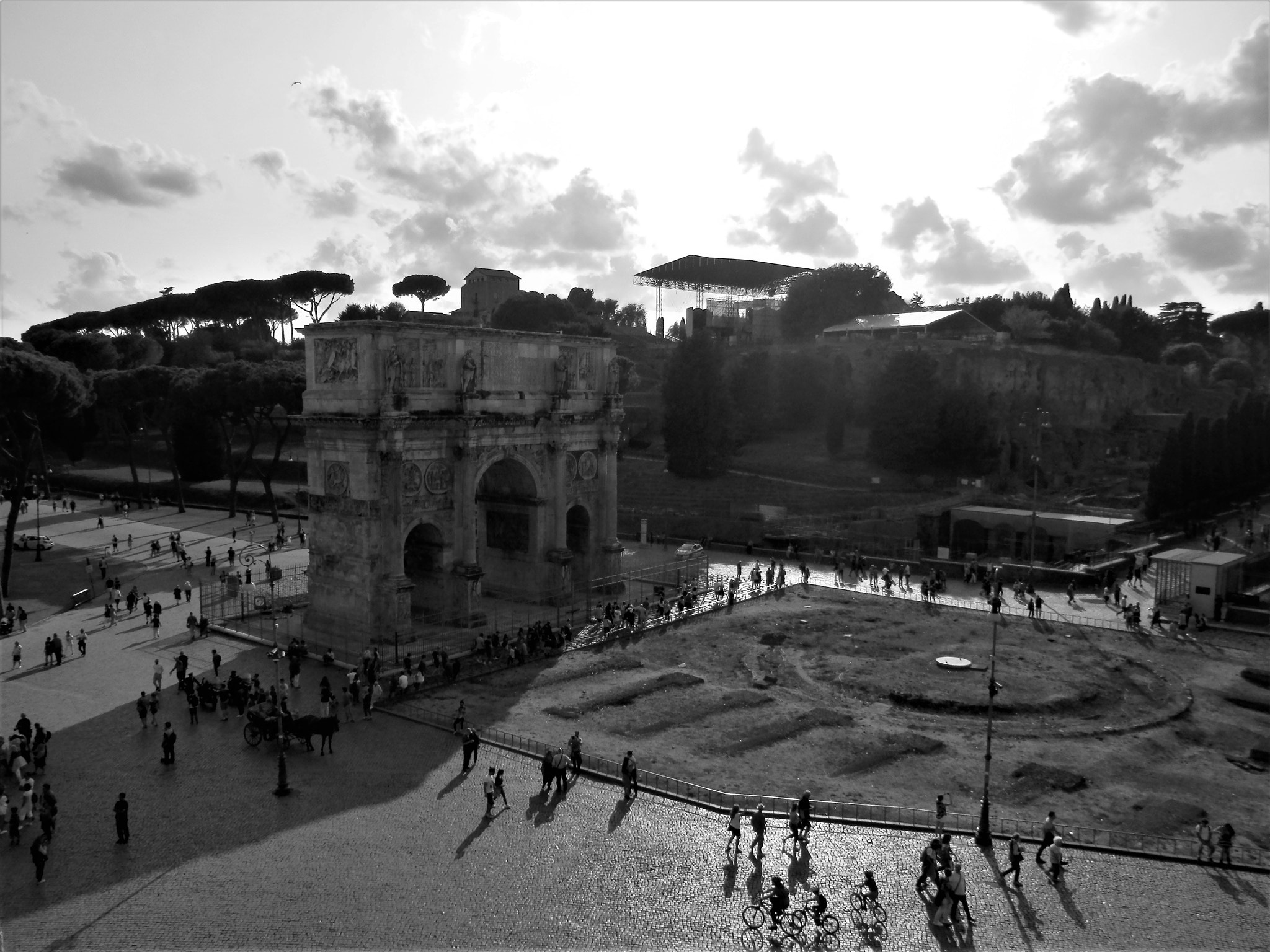 Olympus SZ-14 sample photo. Arch of constantine photography