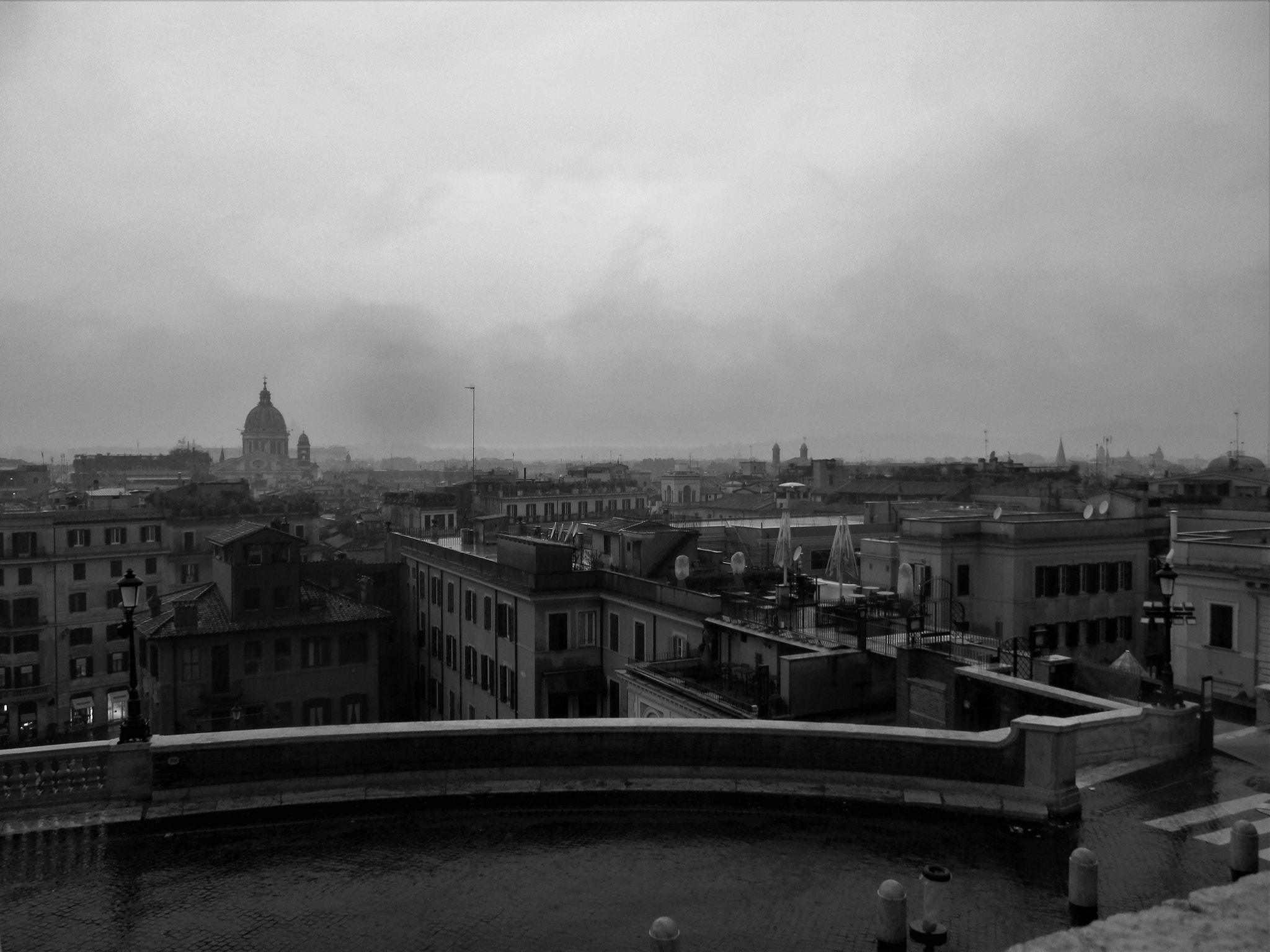 Olympus SZ-14 sample photo. View from trinità dei monti church photography