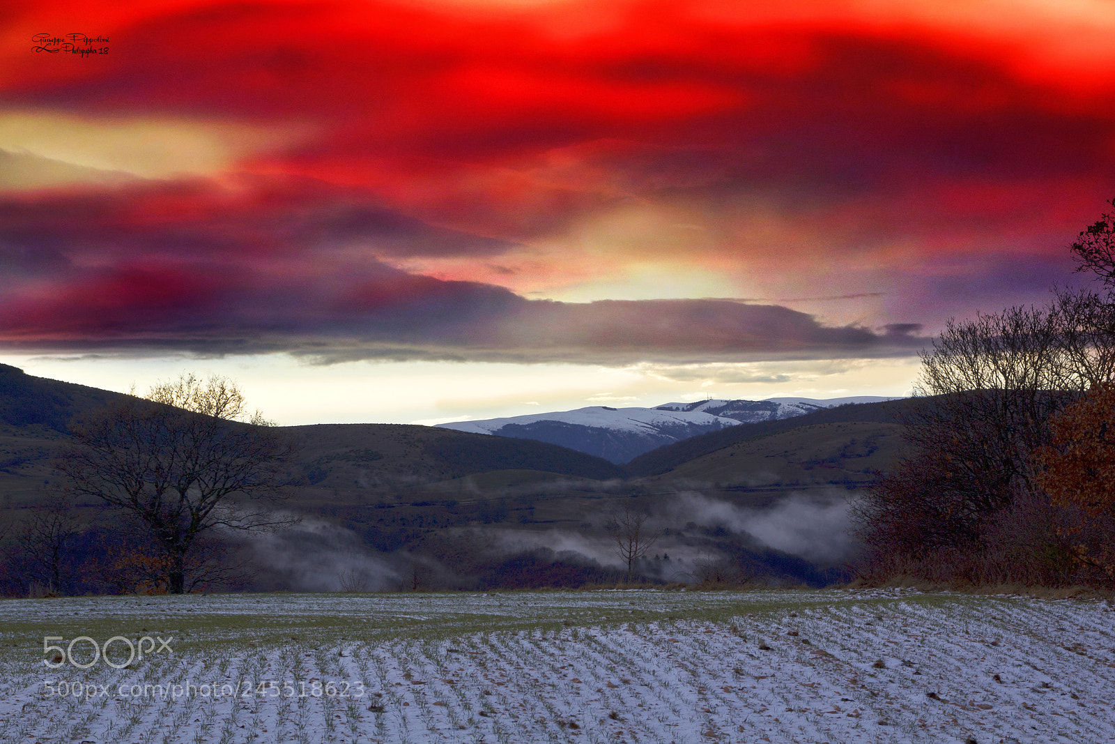 Canon EOS 60D sample photo. Red sunset photography