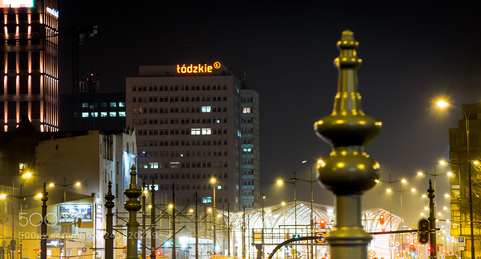 Olympus PEN E-PL5 sample photo. Łódzkie by night photography