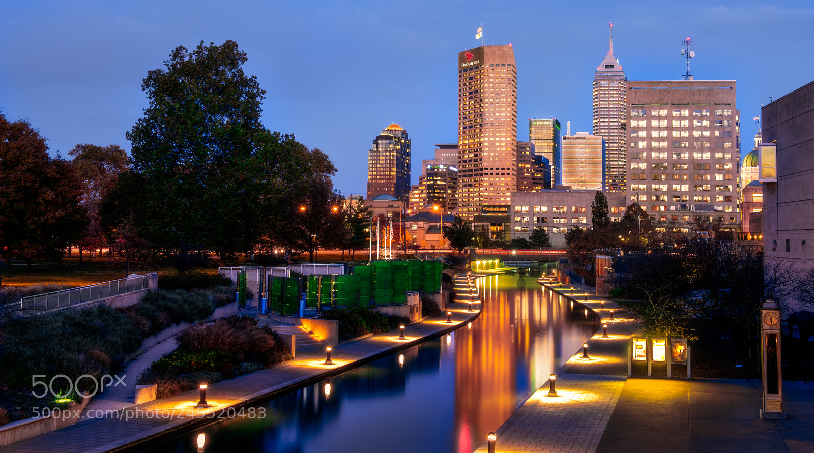 Nikon D810 sample photo. Indianapolis skyline photography