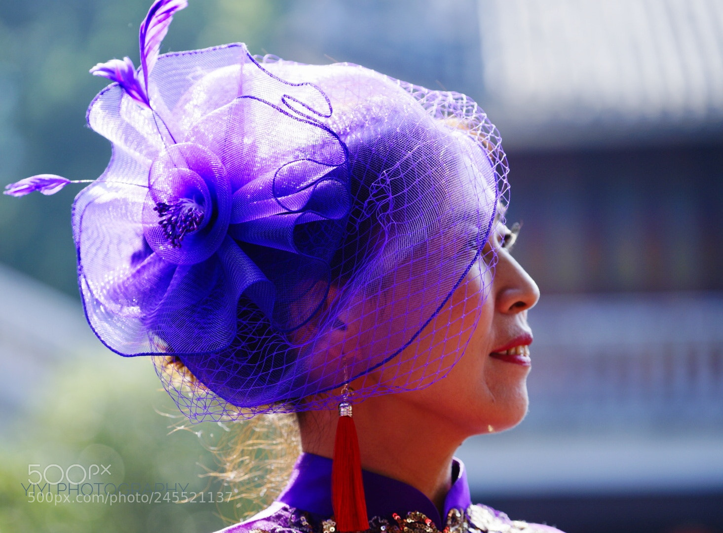 Sony a7 II sample photo. Purple hat photography