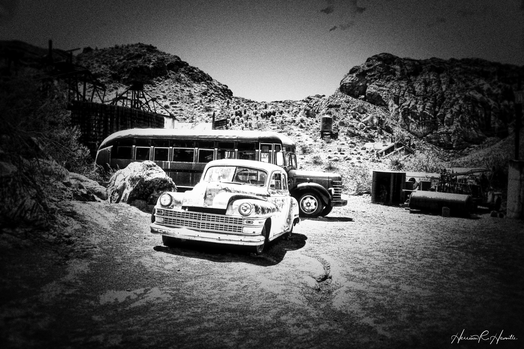 Hasselblad Lunar sample photo. Old chrysler & bus photography