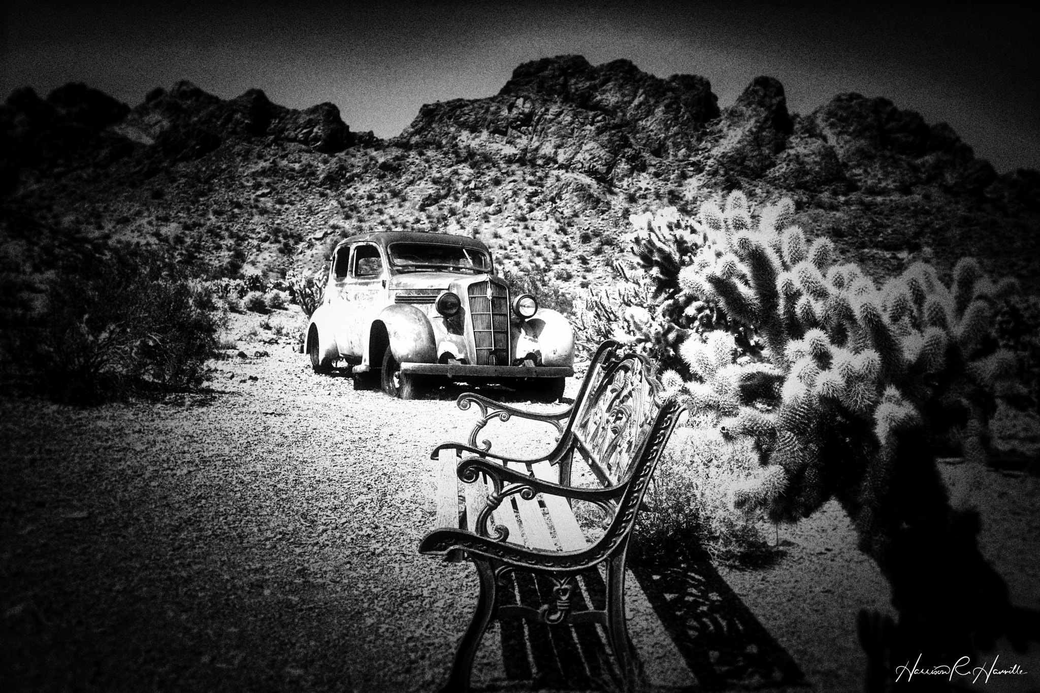 Hasselblad Lunar sample photo. Bench seat photography