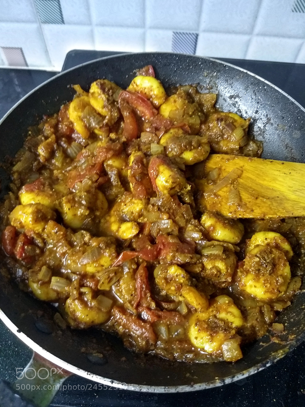 Motorola Moto G (5) Plus sample photo. Prawn masala photography