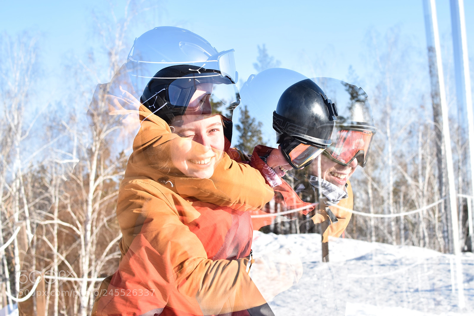 Nikon D5500 sample photo. Double exposed emotions photography