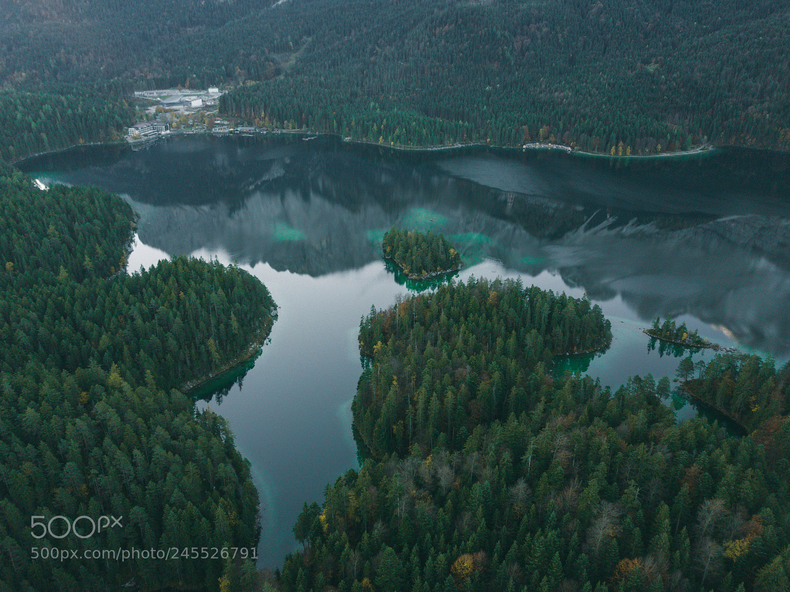 DJI FC220 sample photo. Eibsee photography