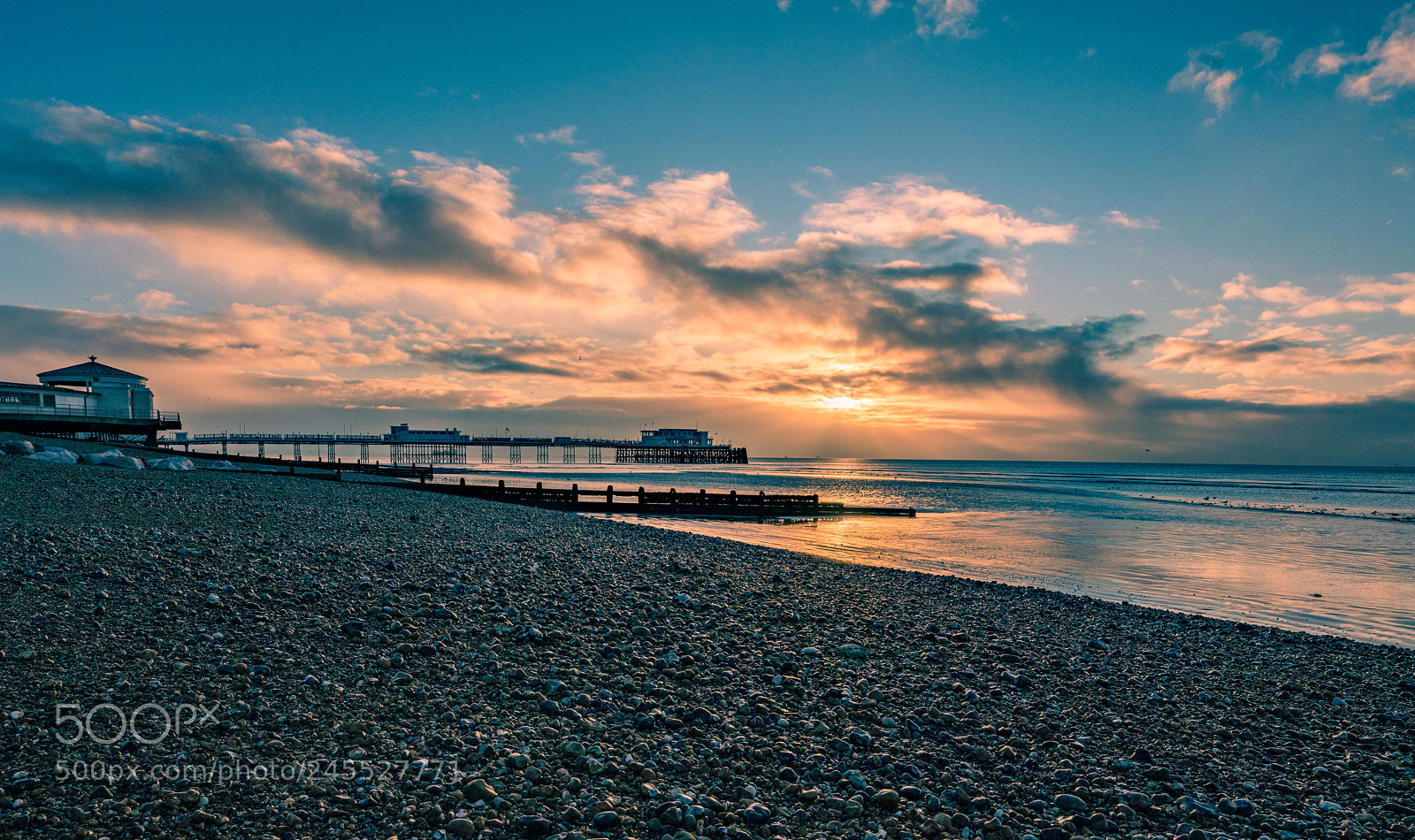 Sony a7R III sample photo. Worthing pier sunrise photography