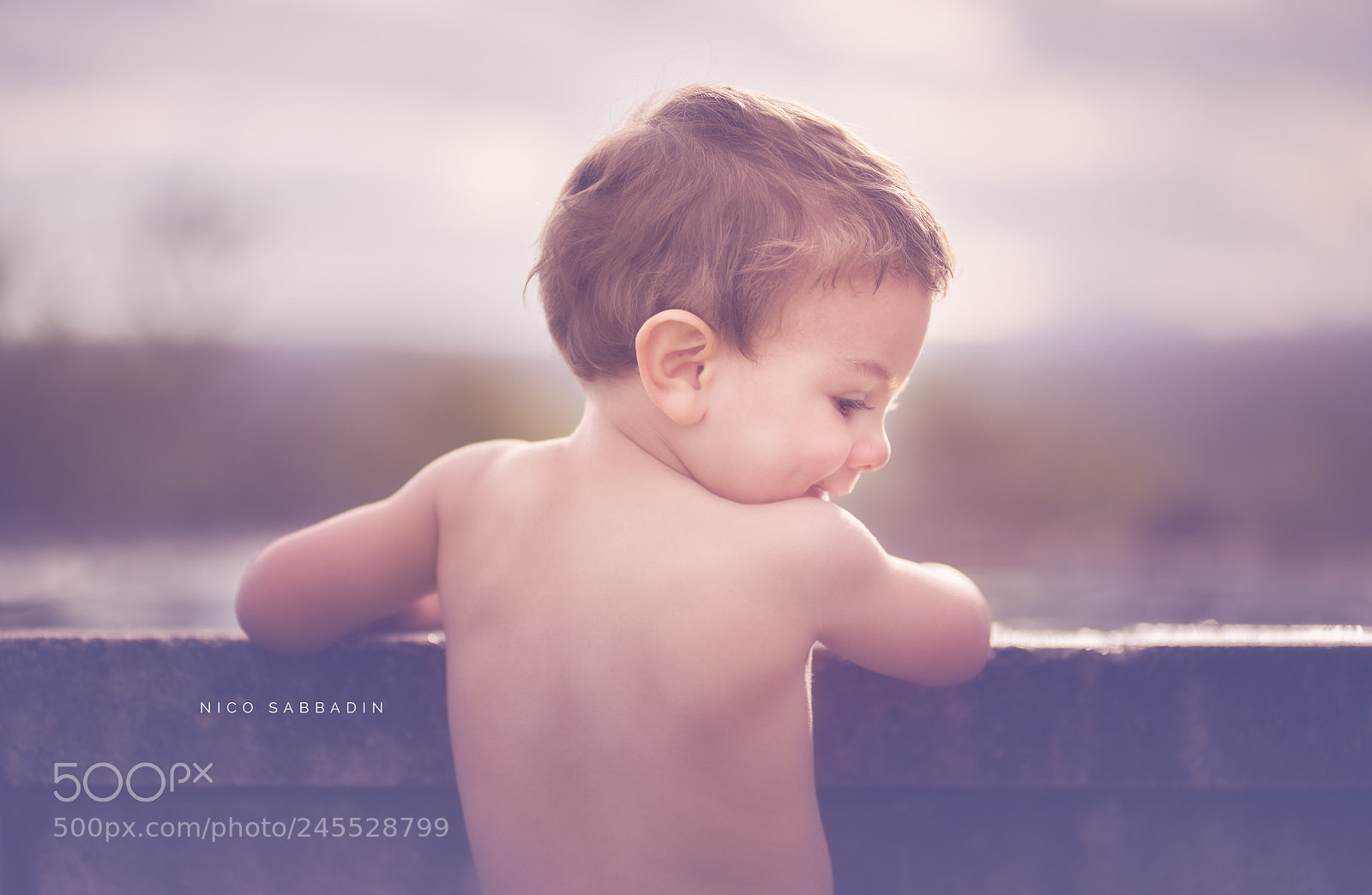Nikon D810 sample photo. Sunset boy photography