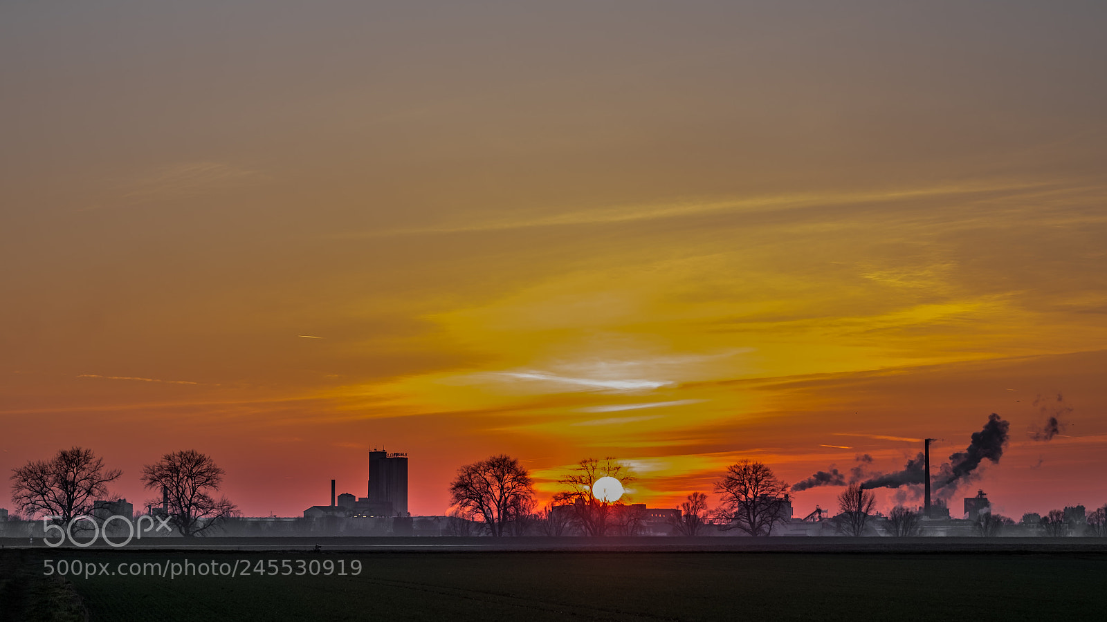 Fujifilm X-T2 sample photo. Sunset and industrie photography