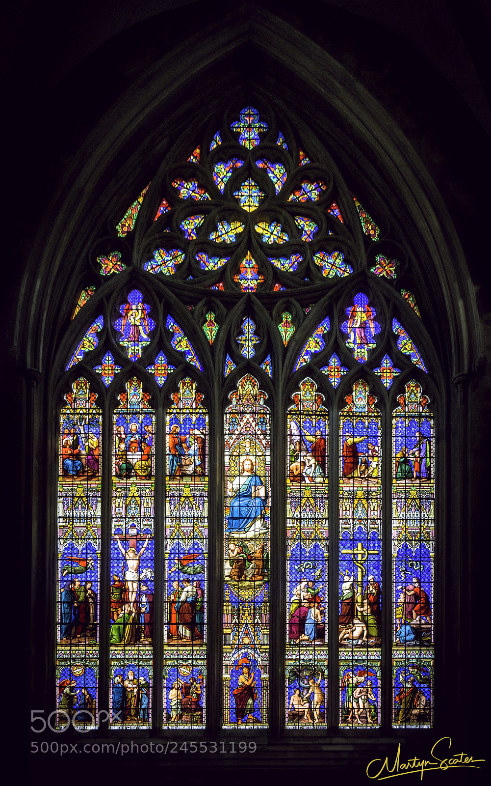 Sony Alpha a5000 (ILCE 5000) sample photo. Chichester cathedral stained glass photography