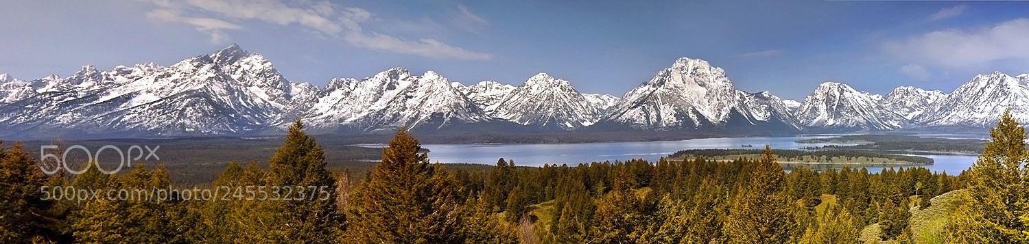 Nikon D90 sample photo. Grand teton panorama photography