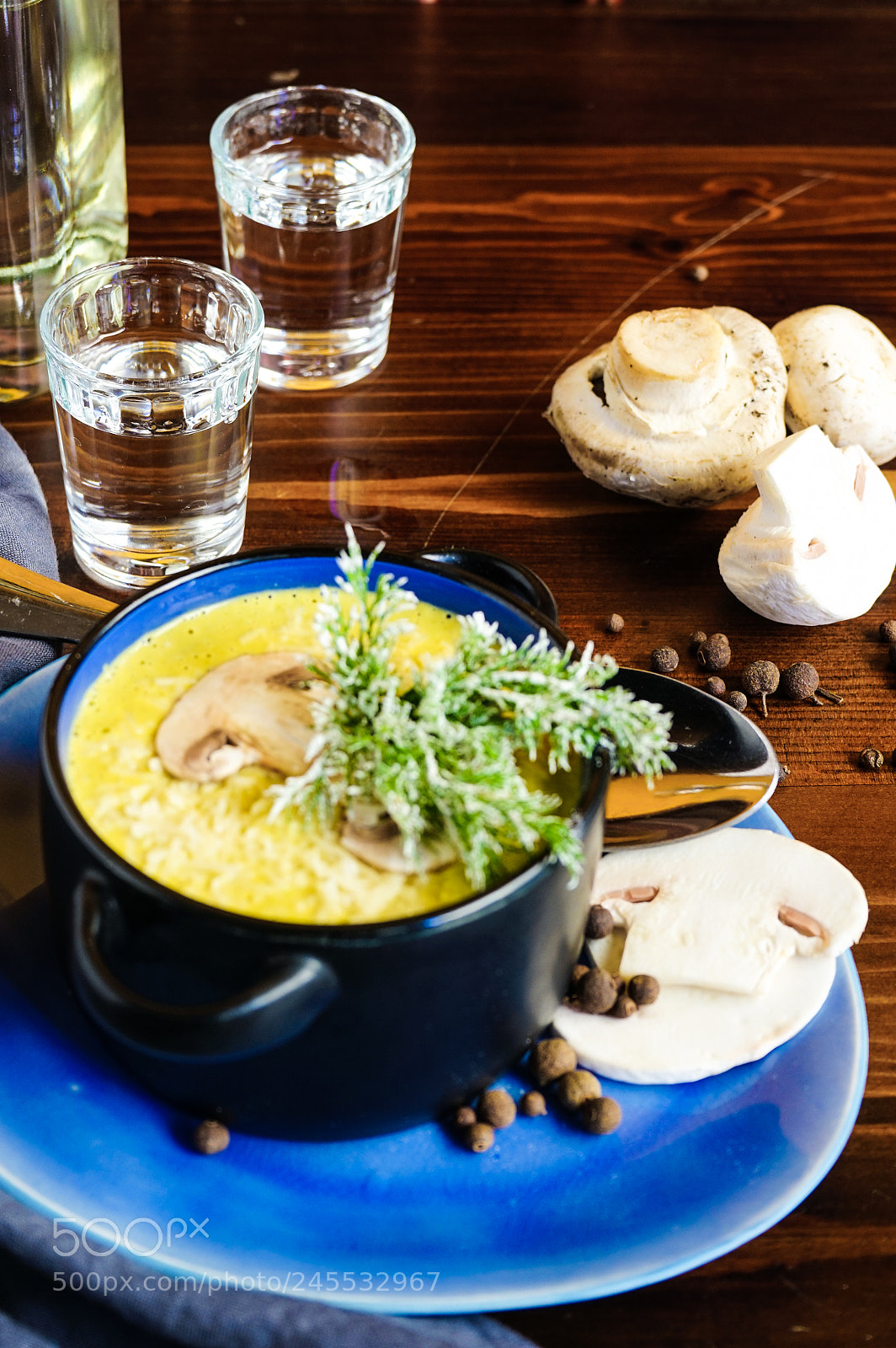 Sony a7 sample photo. Rustic dinner set photography