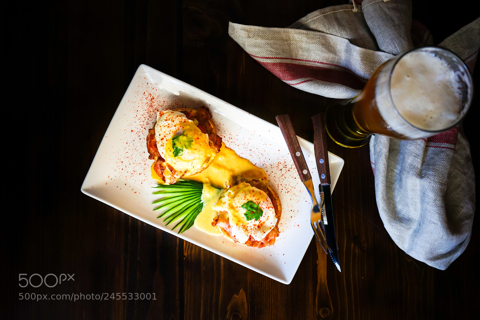 Sony a7 sample photo. Rustic dinner set photography