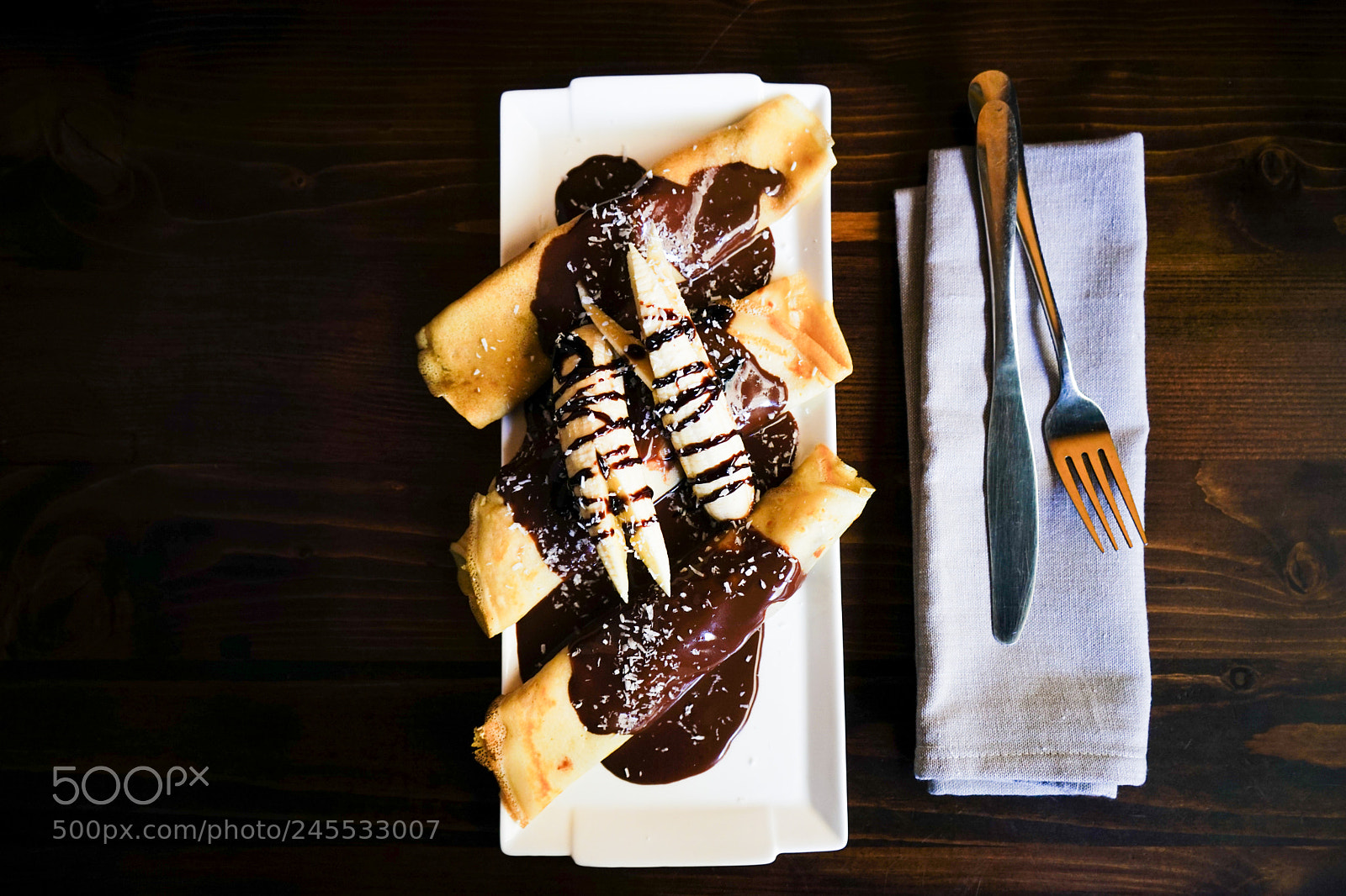 Sony a7 sample photo. Rustic dinner set photography