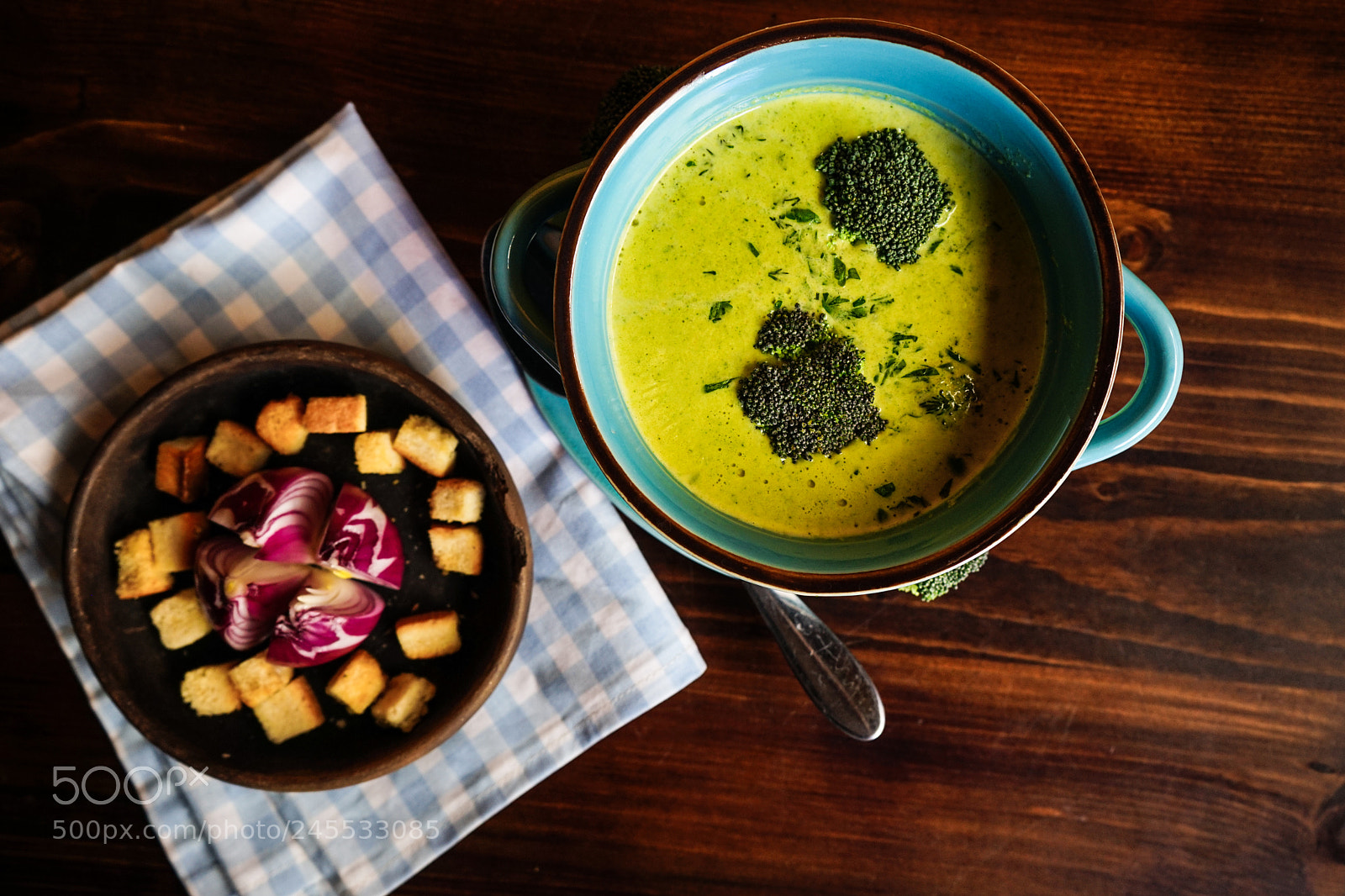 Sony a7 sample photo. Rustic dinner set photography