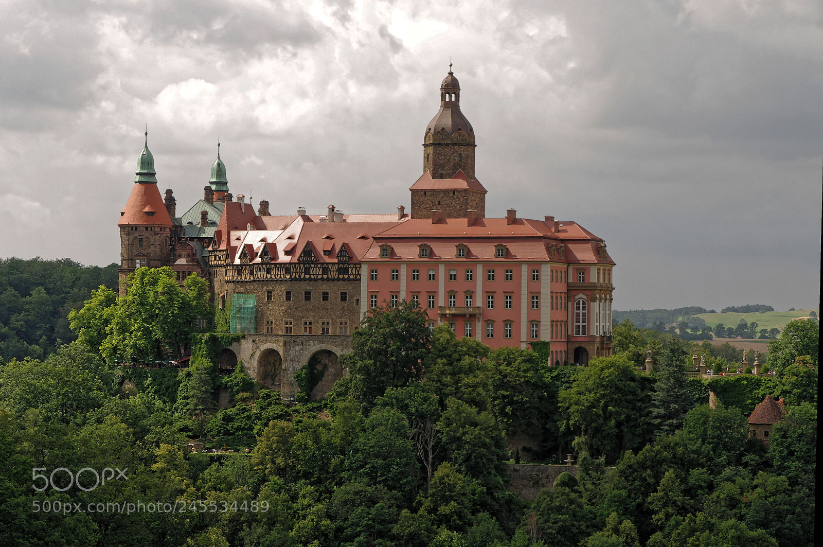 Pentax K-x sample photo. Książ castle photography