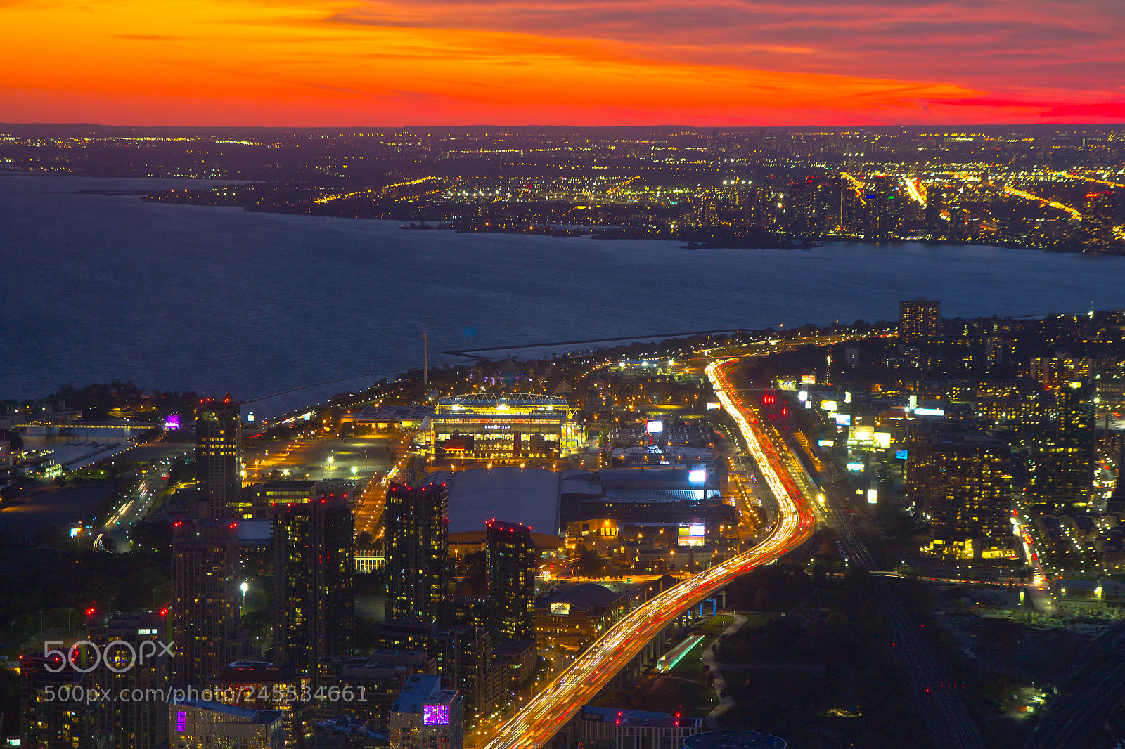 Canon EOS 60D sample photo. Toronto sunset, canada photography