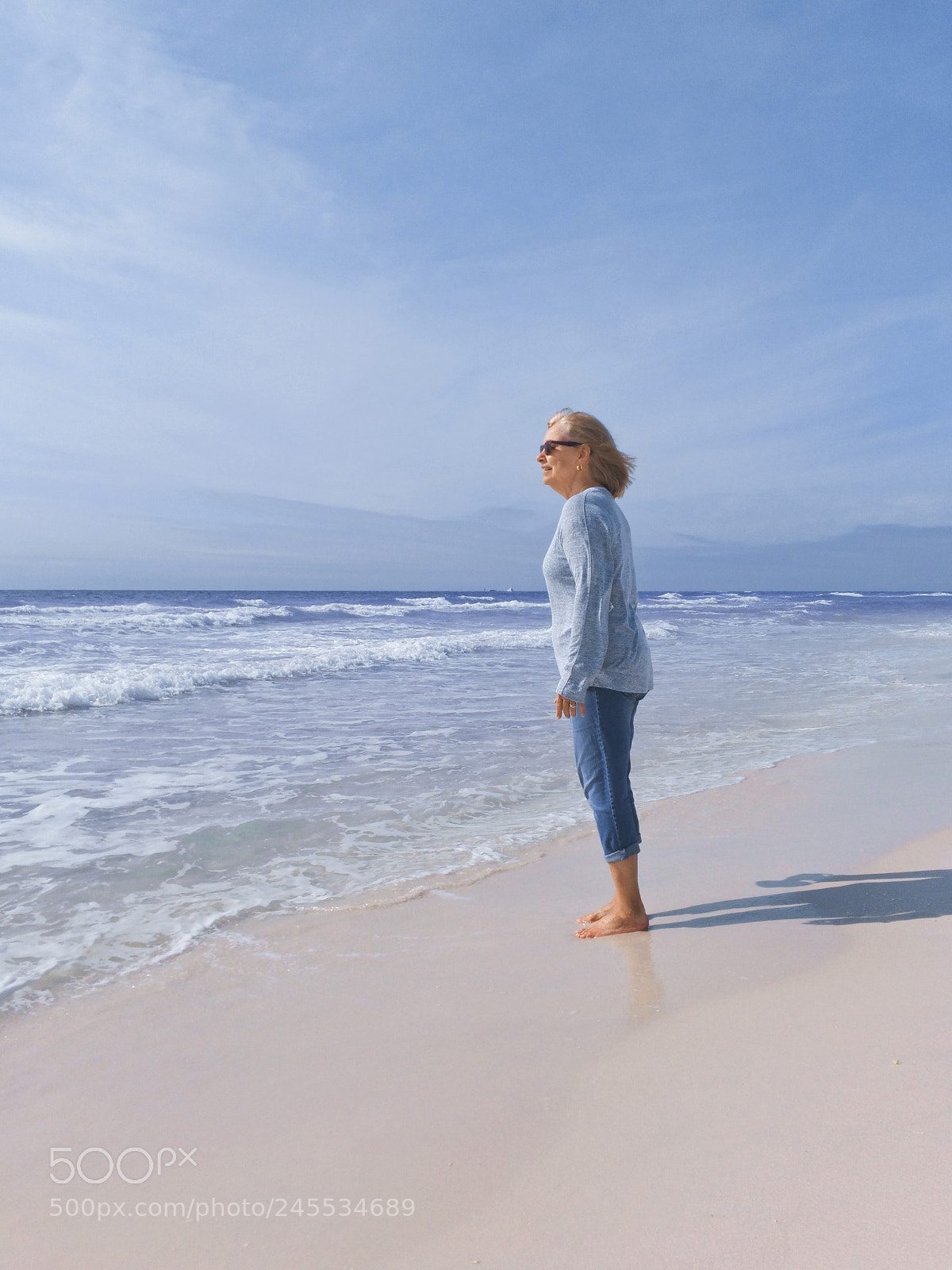 Apple iPhone 6s sample photo. Woman on the beach photography