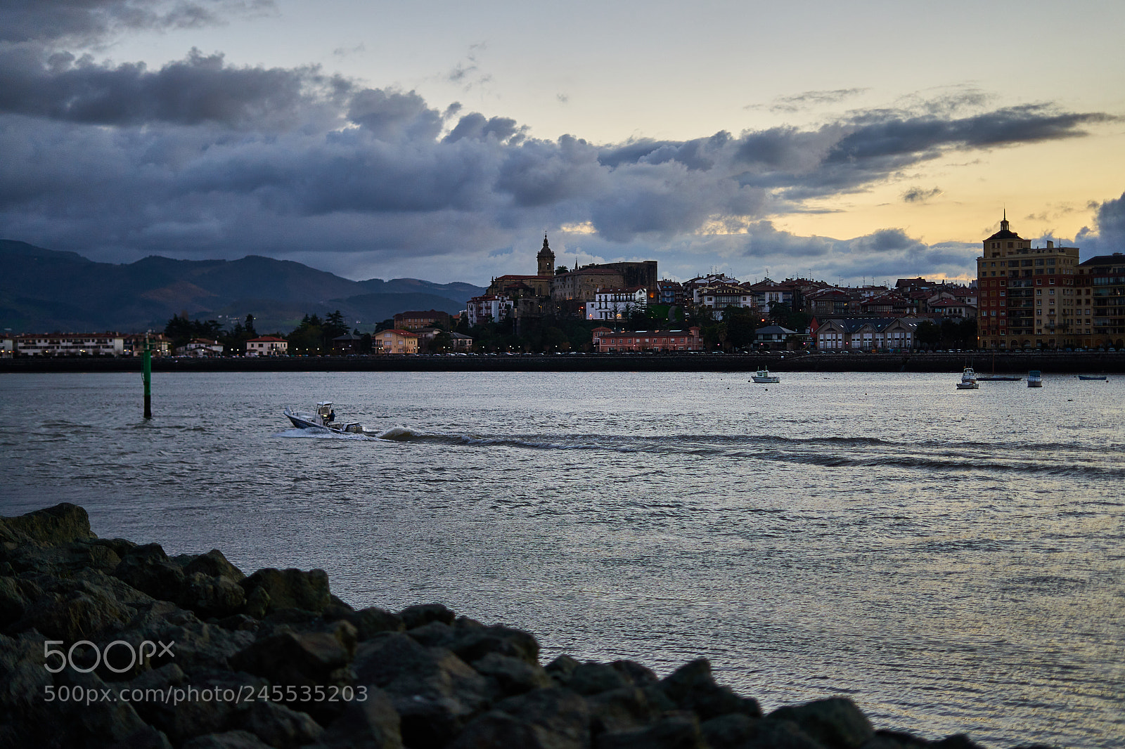 Sony a7 sample photo. Atardecer en hondarribia photography