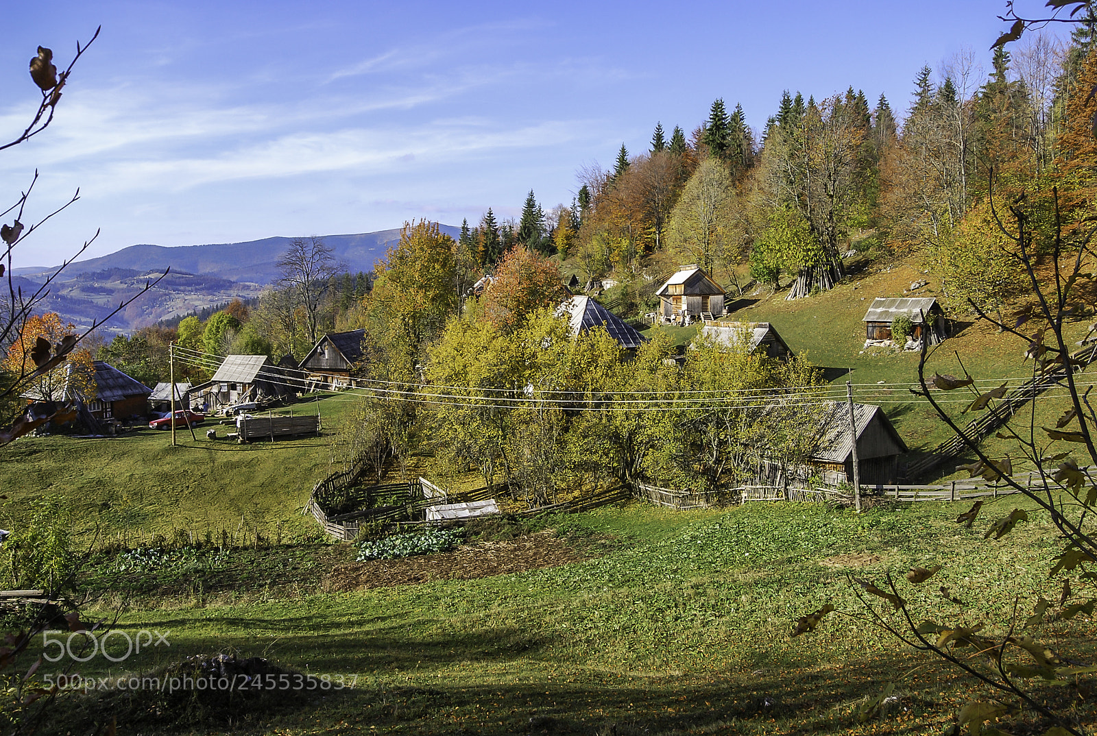 Nikon D40X sample photo. Mountain village photography