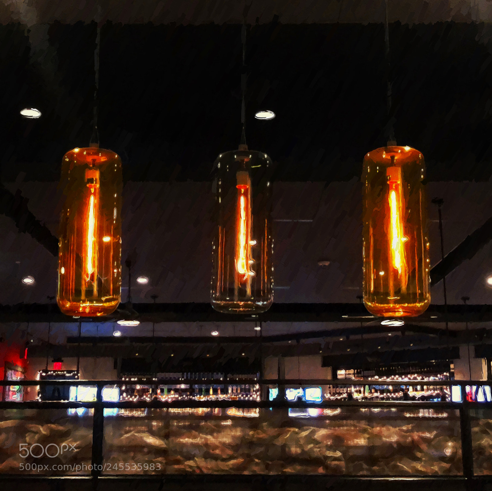 Apple iPhone X sample photo. 3 light bulbs photography