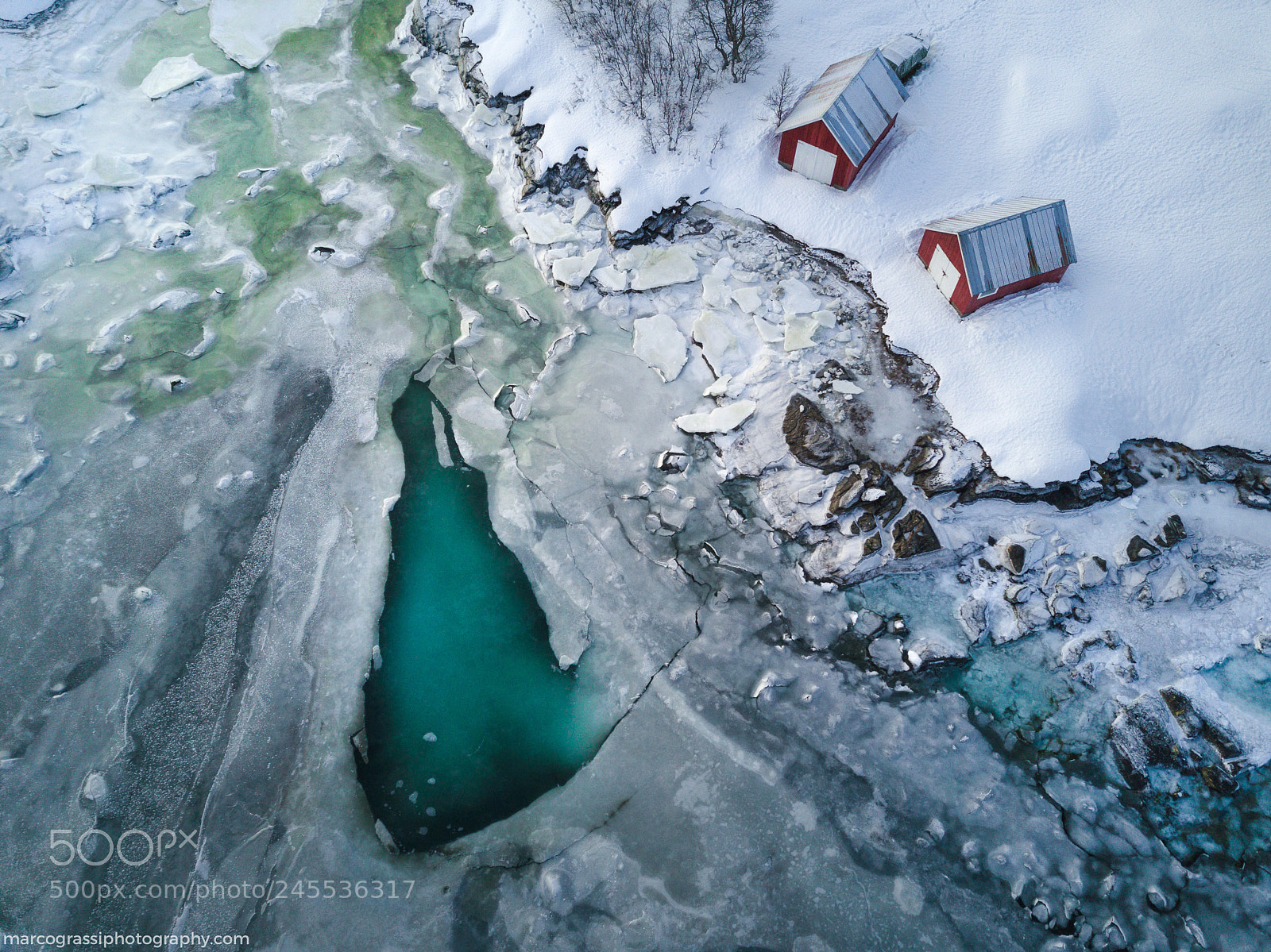 DJI FC220 sample photo. Arctic pool photography