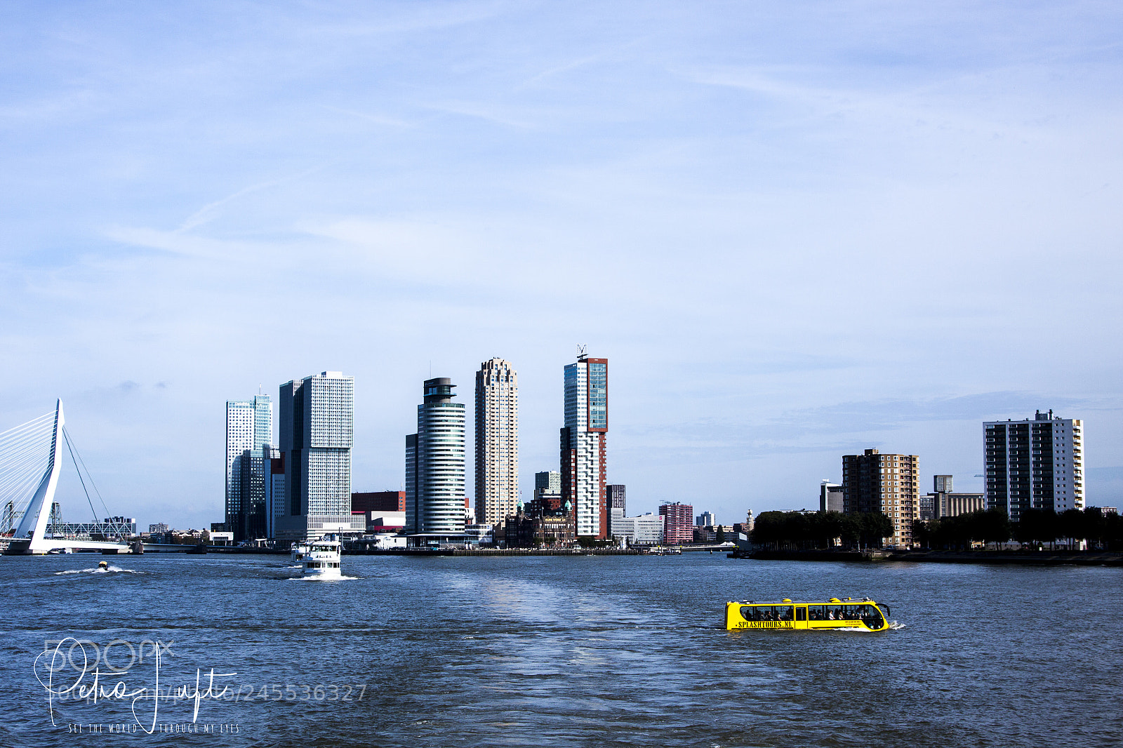 Canon EOS 50D sample photo. Rotterdam skyline photography