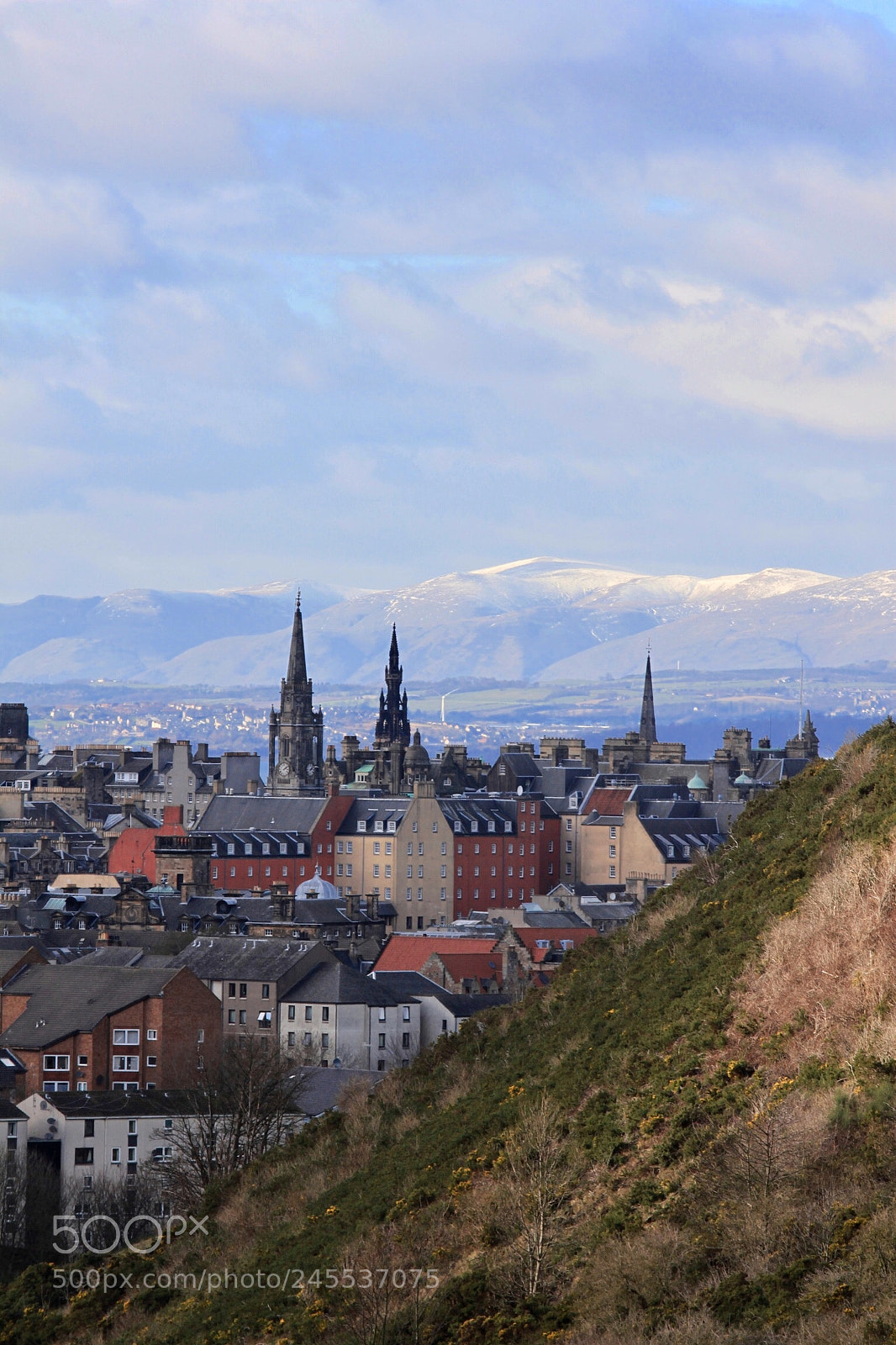 Canon EOS 500D (EOS Rebel T1i / EOS Kiss X3) sample photo. Edinburgh rooftops photography