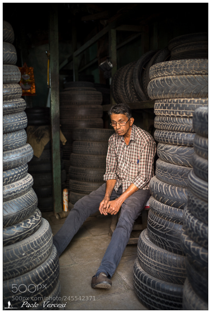 Pentax K-1 sample photo. Tired tyres photography