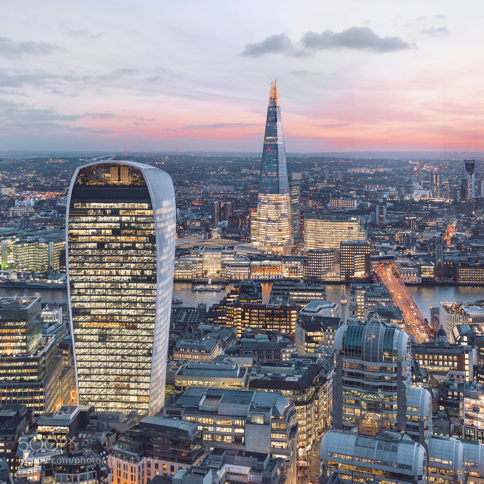 Nikon D800 sample photo. Sunset view in london photography