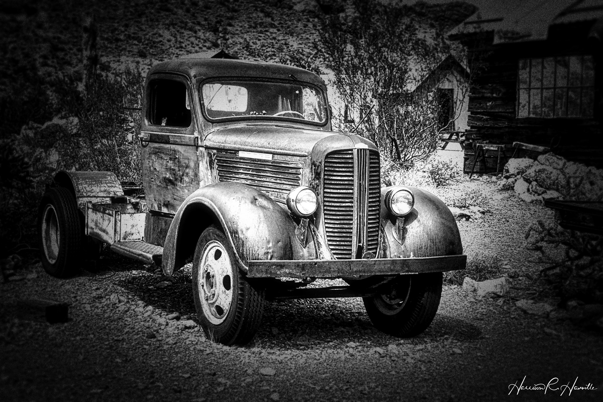 Hasselblad Lunar sample photo. Old dodge truck photography
