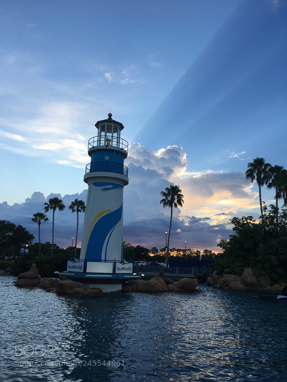 Apple iPhone 6s sample photo. Seaworld at sunset photography