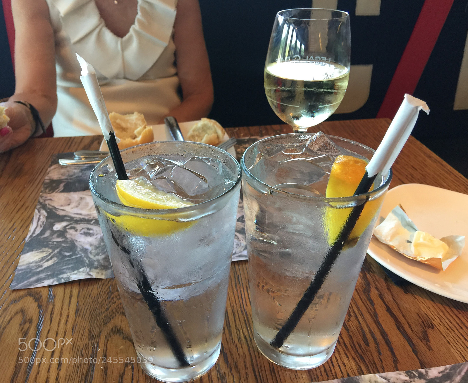Apple iPhone 6 Plus sample photo. Lemon water & wine photography