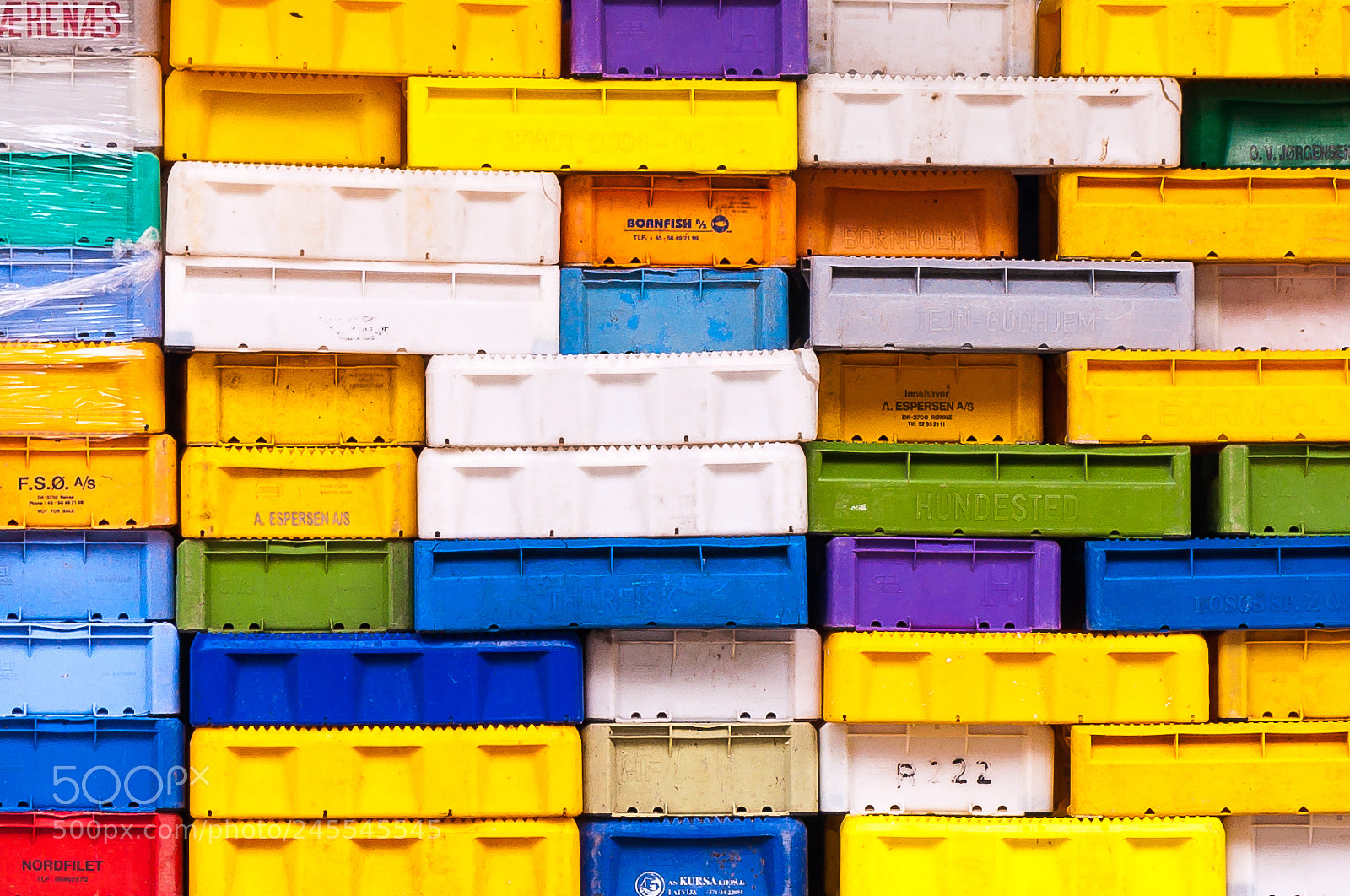 Nikon D90 sample photo. Fish boxes photography