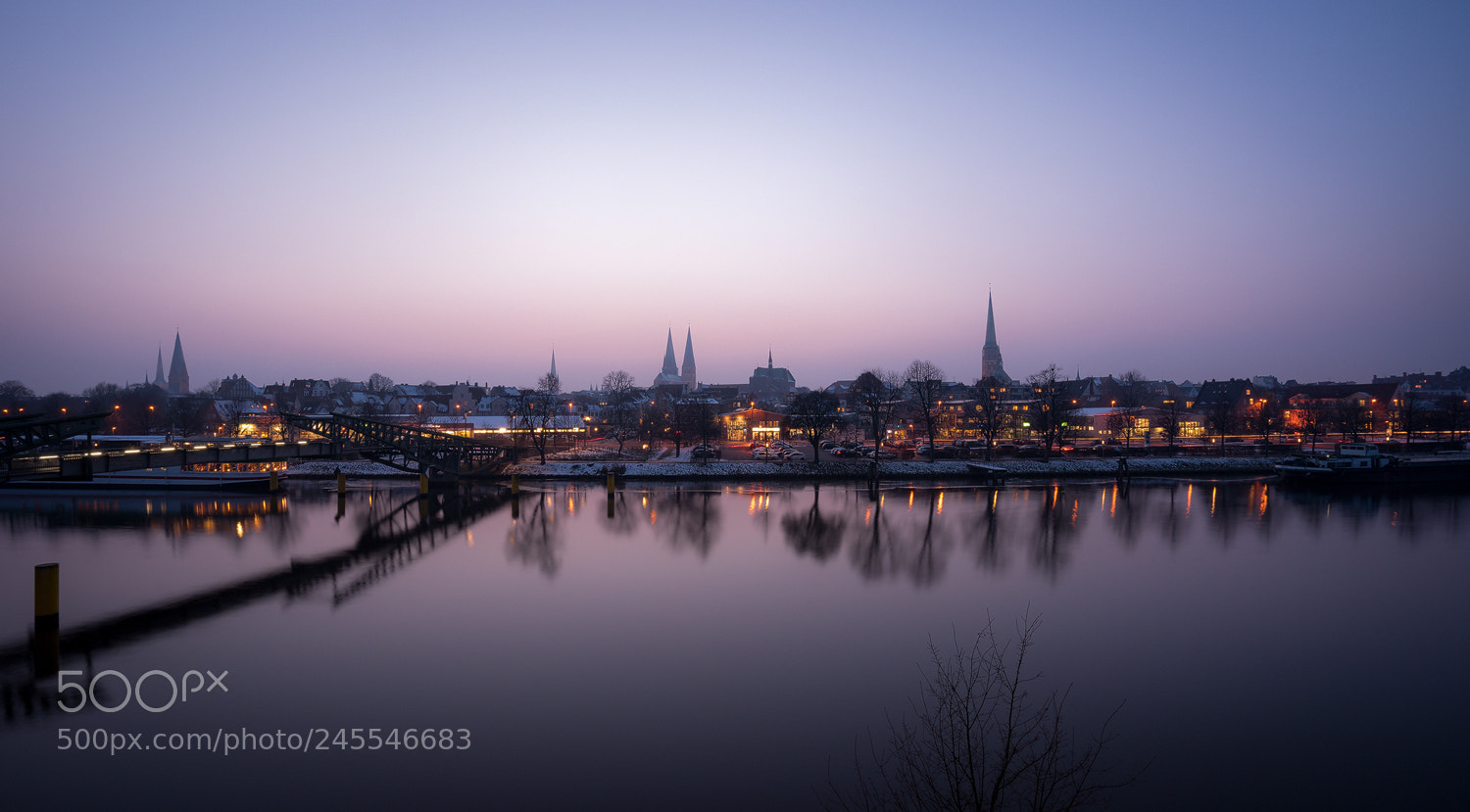 Sony a7R sample photo. Winter dawn, luebeck photography