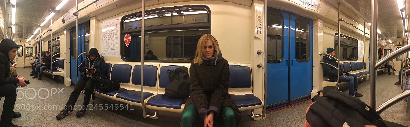 Apple iPhone SE sample photo. Panorama moscow subway photography