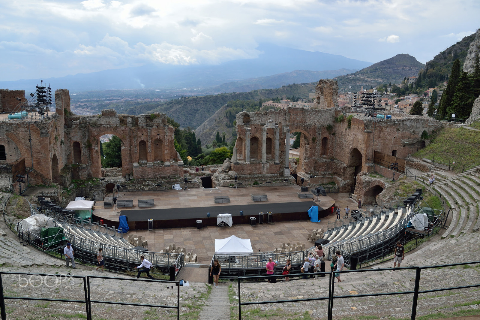 Nikon D3100 sample photo. Teatre grec de taormina photography