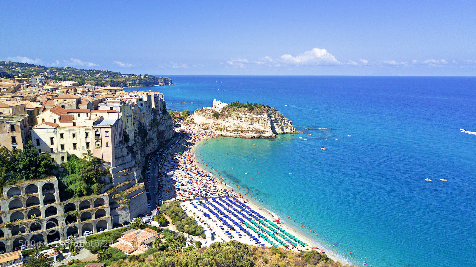 DJI FC220 sample photo. Tropea beach photography