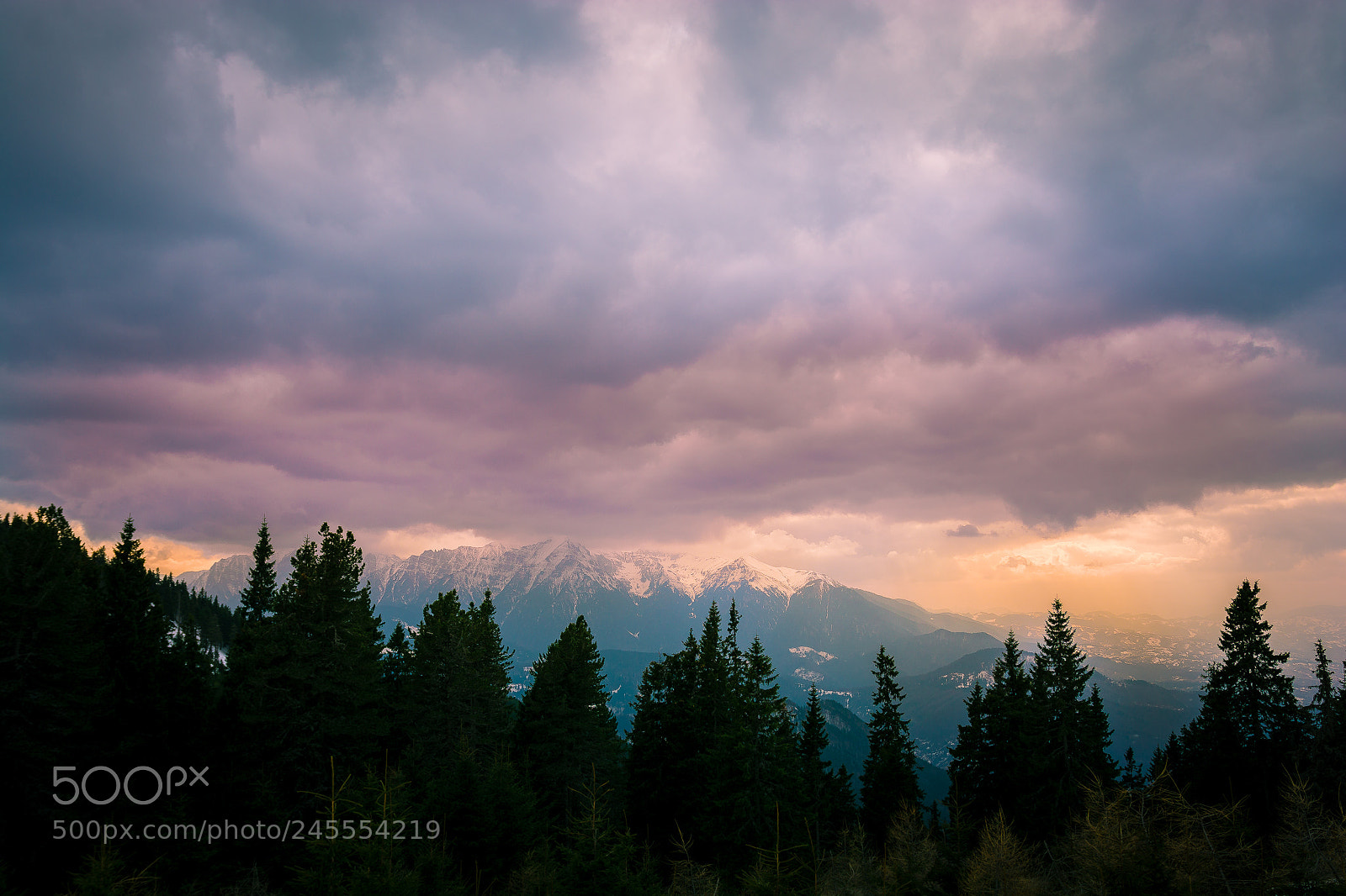 Nikon D7100 sample photo. Clouds over postavarul massif photography