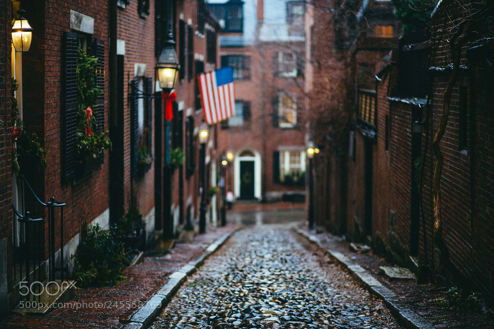 Canon EOS-1Ds Mark II sample photo. Acorn street, boston photography