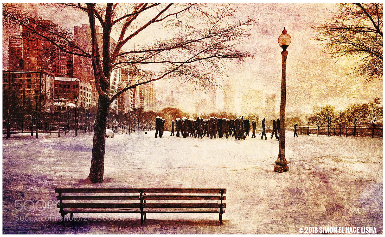 Apple iPhone 6s Plus sample photo. Urban landscapes, chicago snow photography