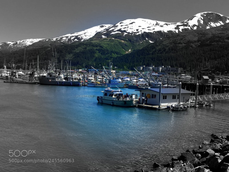 Apple iPhone 6s sample photo. Whittier, alaska docks photography