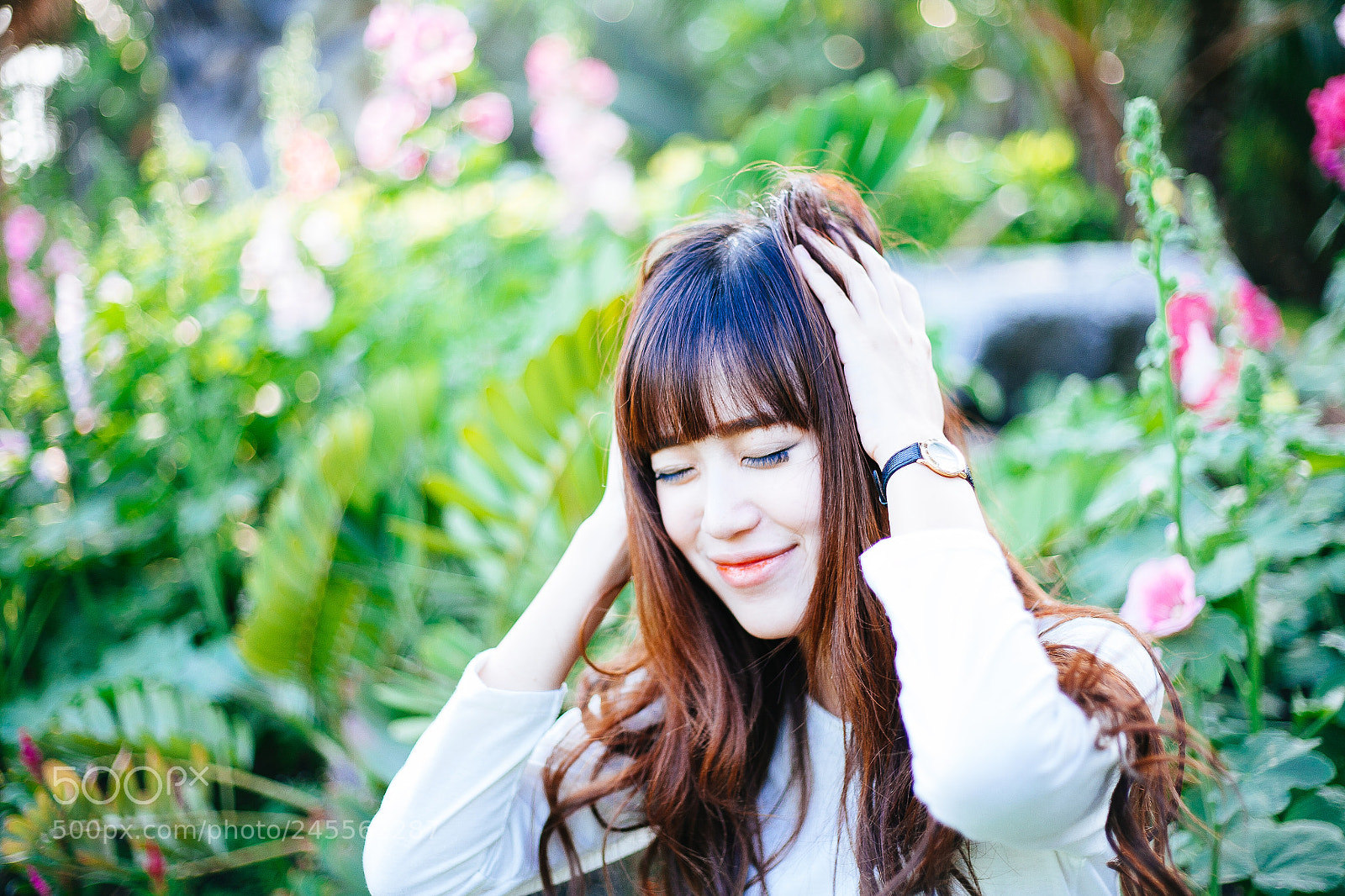 Canon EOS 5D sample photo. Cute & fluffy hair girl #1 photography