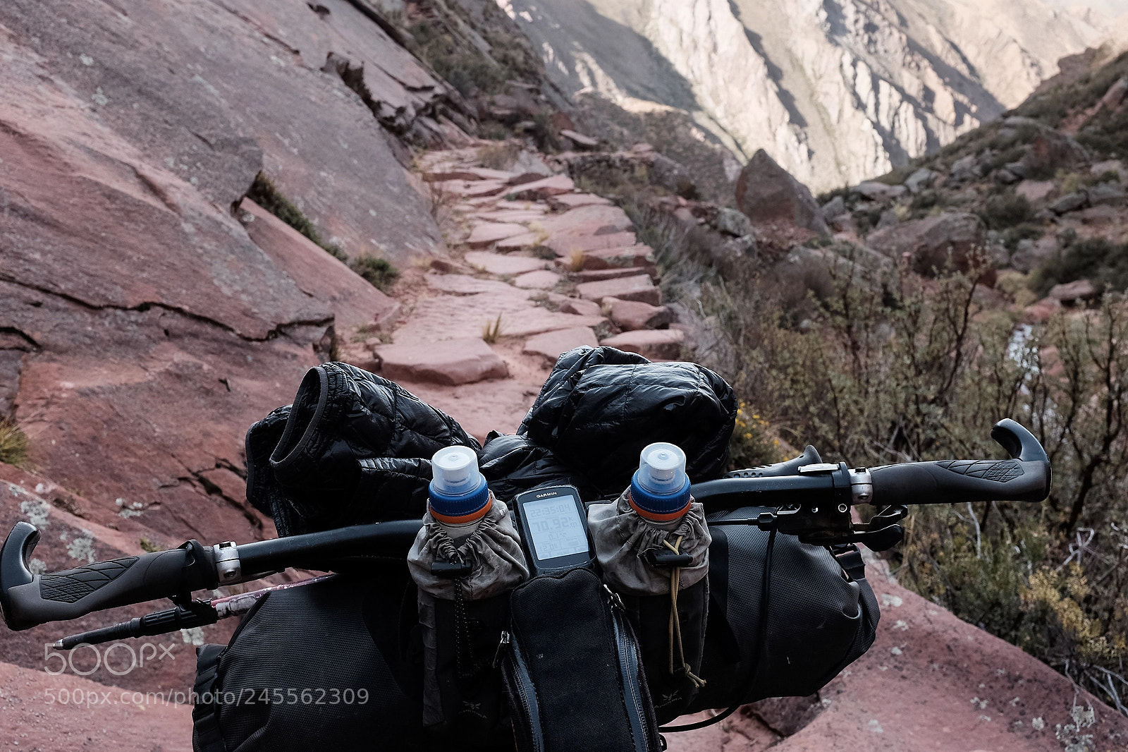 Fujifilm X100T sample photo. Bikepacking an inca trail photography