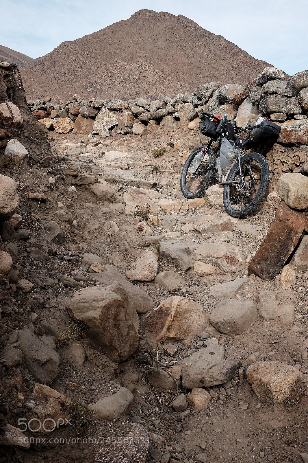 Fujifilm X100T sample photo. Bikepacking an inca trail photography